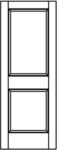 Panel square top stile - 2,