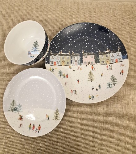 Dinner set next piece navy - 12,