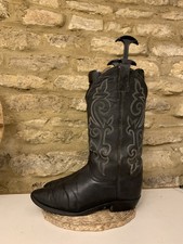 Justin Black Leather