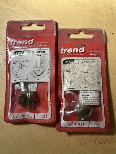 2no trend router bits groove - router, v