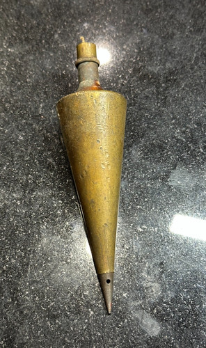 Vintage plumb bob brass - vintage,