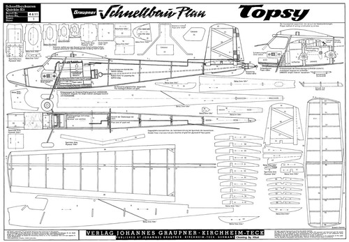 Graupner topsy plan set - graupner,