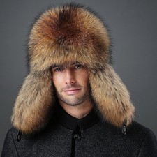 Winter Men's 100% Real Raccoon