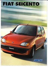 Fiat Seicento 1998 Italian Market Foldout Brochure S SX Suite Sporting Elettra