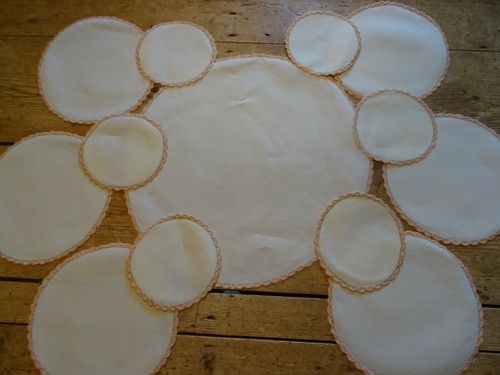 Large set vintage cream - large,
