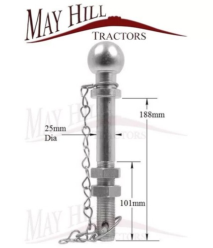Tractor drawbar ball hitch - 1",