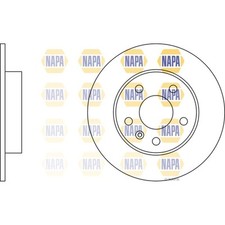 2x Brake Discs Solid For