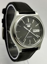Vtg 1998 Seiko 5 Automatic Day Date 7S26-3170 Steel Cased 37mm Gents Wrist Watch