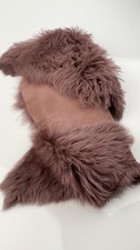 Mauve Brown Long Wool