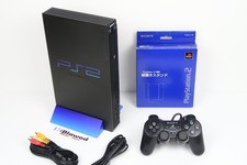 Sony PlayStation 2 PS2 SCPH-50000 black Console & stand Tested Good Condition