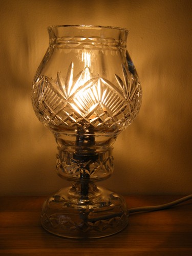 Vintage cut glass table - vintage,