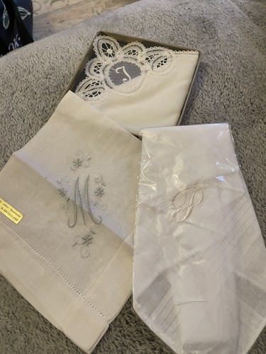 Vintage handkerchiefs hankies - vintage,