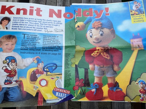 Knit noddy toy pattern - -,