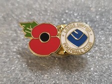 Leeds United FC SC LUFC Pin Badge Elland Road Yorkshire Utd The poppie YRA Rare 