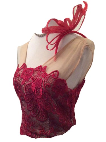 Phase eight red - nude, lace