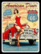 American diner route retro - route,