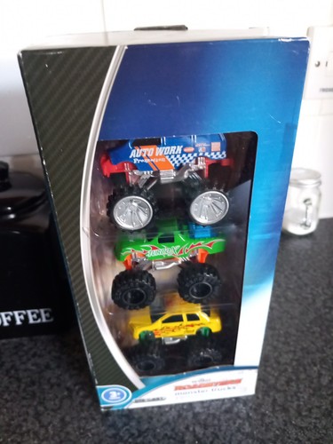 Set three monster trucks - of,