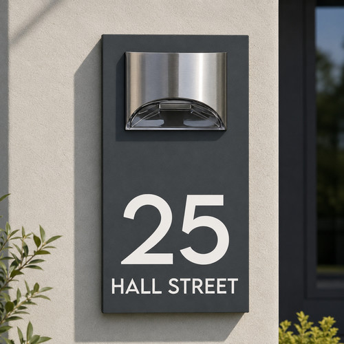 House number plaques - number,