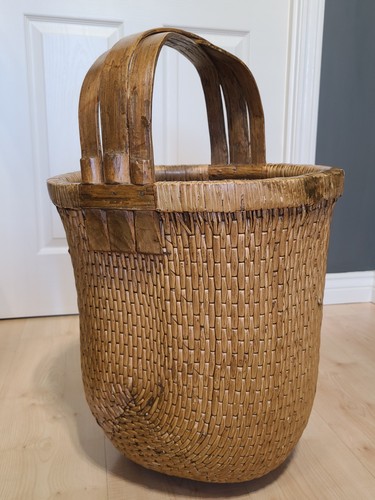 Chinese rice basket woven - rice,