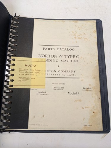 Norton parts list - list, catalog