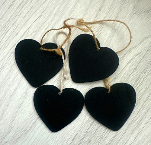 Set black heart hanging - set, of