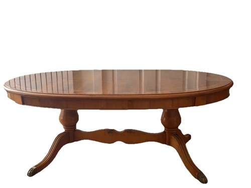 Yew coffee table antique - yew, style