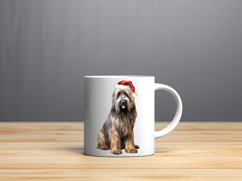 Briard dog christmas - dog,