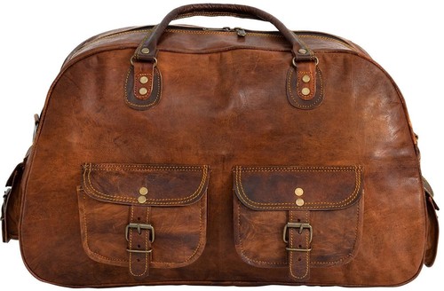 Vintage men leather travel - men's,