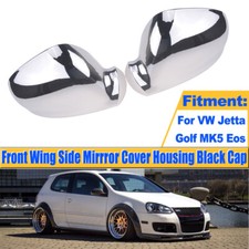 2X Chrome Door Wing Mirror