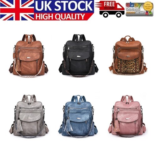 Faux leather women backpack - women,