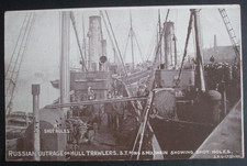 1904 RUSSIA JAPANESE WAR RUSSIAN SHIPS ATTACK HULL FISHING TRAWLERS DOGGER BANK
