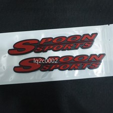 2x Matte Red SPOON SPORTS