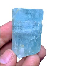 Blue Aquamarine Double Terminated big 52 Grams Crystal For Collection