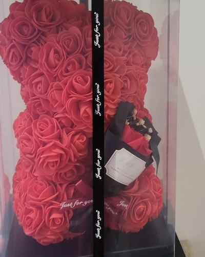25cm artificial teddy rose - 25cm,