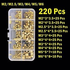 220Pcs M2 M2.5 M3 M4 M5 M6