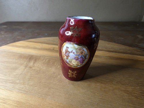 Miniature limoges vase - miniature,