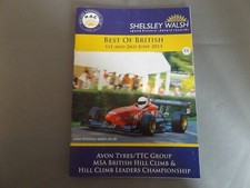 2013 SHELSLEY WALSH SPEED HILL CLIMB PROGRAMME 2/6/13 - BEST OF BRITISH