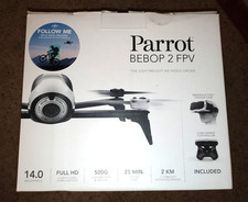 parrot bebop 2 fpv drone-white