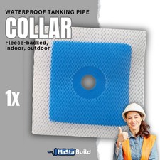 Waterproof Tanking Pipe Collar Ø 15-35mm Wet Room System Shower Aqua Build Seal