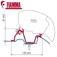 FIAMMA F65 F80 HIGH ROOF AWNING BRACKET FITTING KIT VW CRAFTER MERCEDES SPRINTER