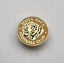 RARE HULL CITY SMALL ROUND VINTAGE PIN BADGE