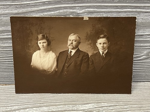 Antique studio portrait father - portrait,