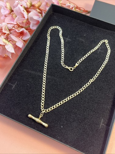 9ct gold bar - bar, necklace