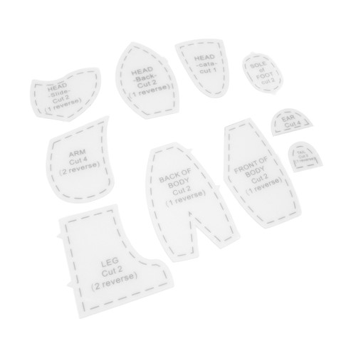 Bear sewing template ruler - bear,