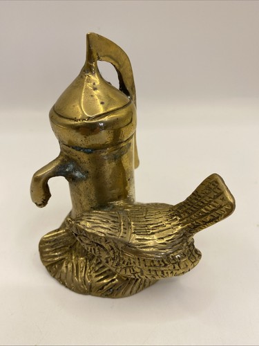 Vintage solid brass wren - vintage,