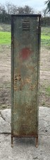 Vintage Unrestored Rusted Patina Look Industrial Metal Locker