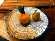 Set of 2 Japanese 2tone colour dinner Salad Serving plates ceramic handmade