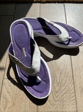 Reebok Easytone Purple And White FlipFlops Size 7.5(uk)