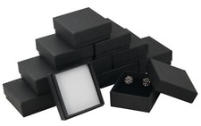 Black cardboard box jewellery - black,