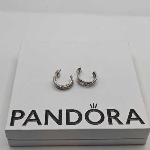 Pandora entwined hoops - entwined,